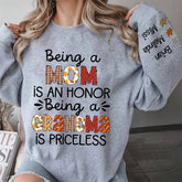 Lofaris Being A Grandma Is Priceless Custom Name Sweatshirt